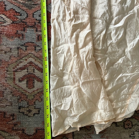 VINTAGE Silk like and Lace Slip Dress. Satin dress. - Picture 9 of 12